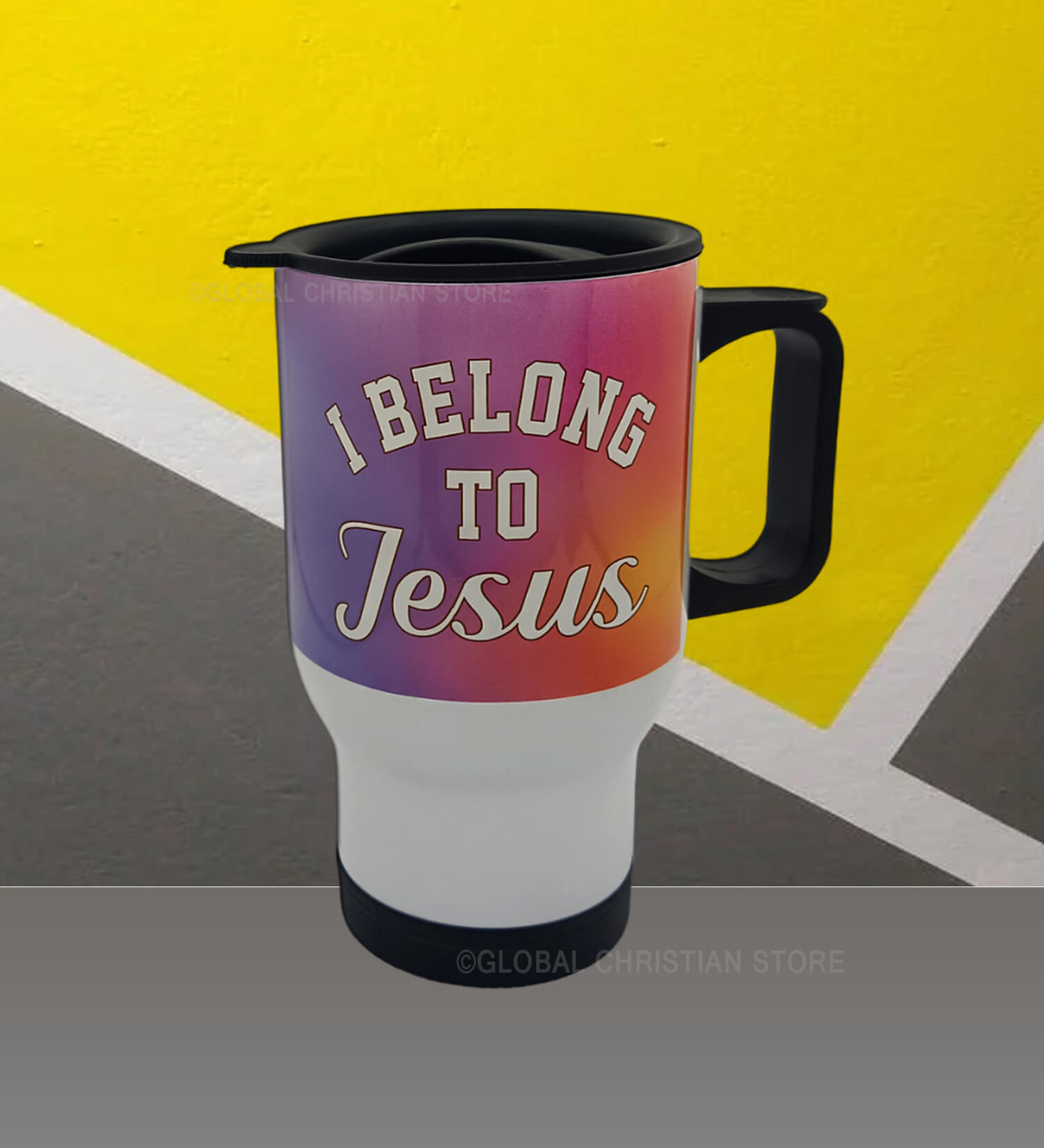 I Belong to Jesus and Jesus is the Anchor of my soul Christian Travel mug