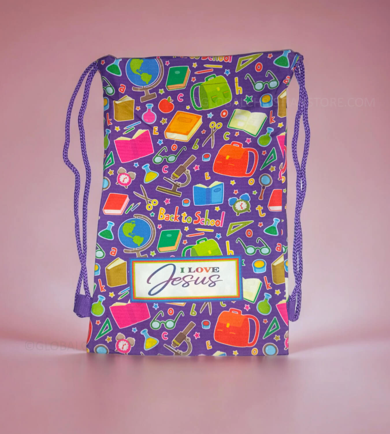 I Love Jesus Christian Kids Rope Bag