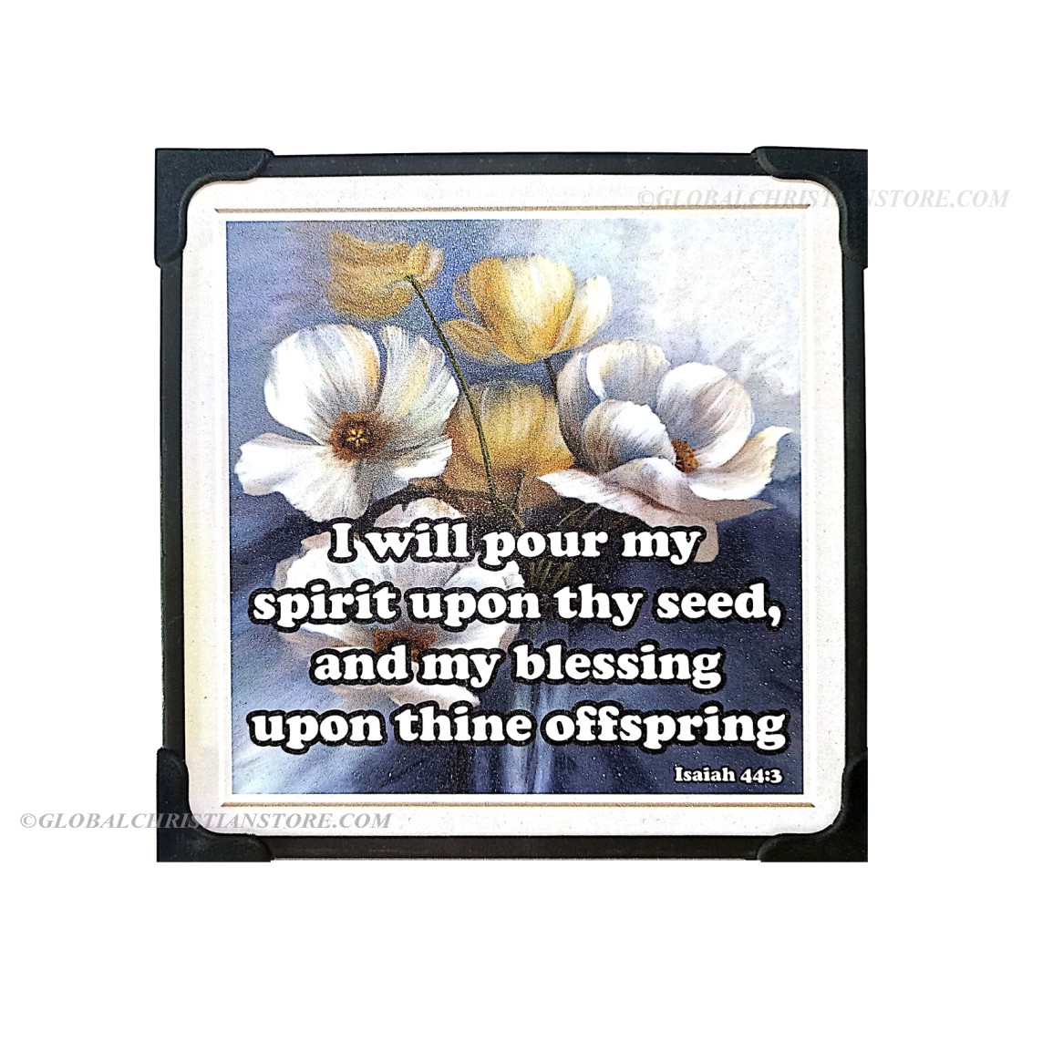I will pour my spirit upon thy seed christian bible verse frame