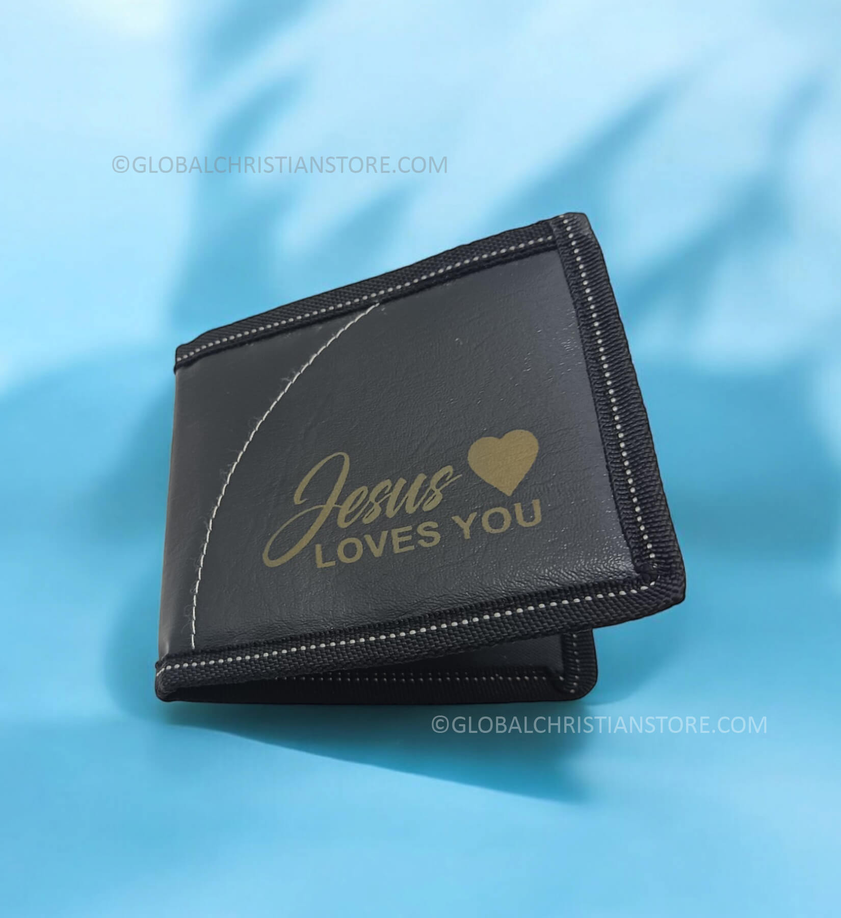 Jesus Loves You Gents wallet with zip and Multiple storage options Jesus Loves You Gents wallet with zip and Multiple storage options