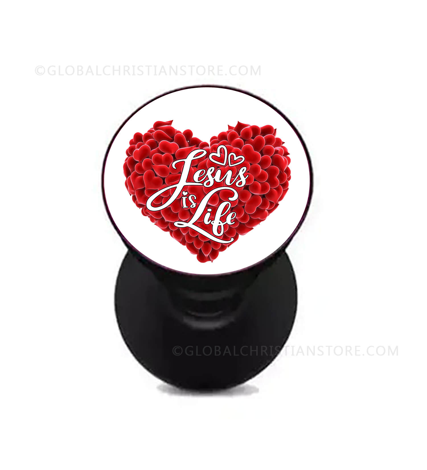 Jesus is Life Mobile Popsocket with Bible verse