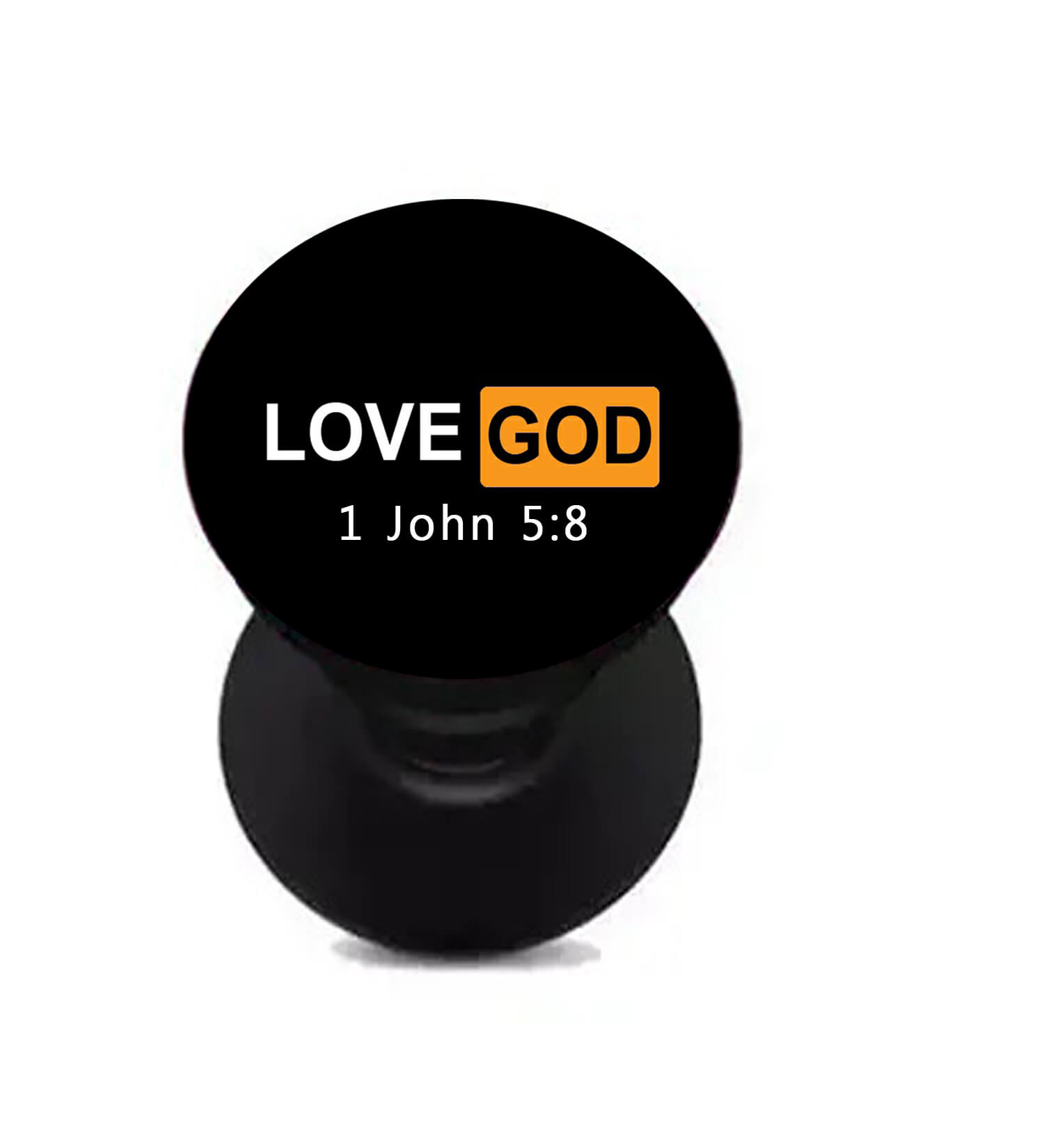 Love God 1 John 5 verse 8 Bible verse printed mobile popsocket