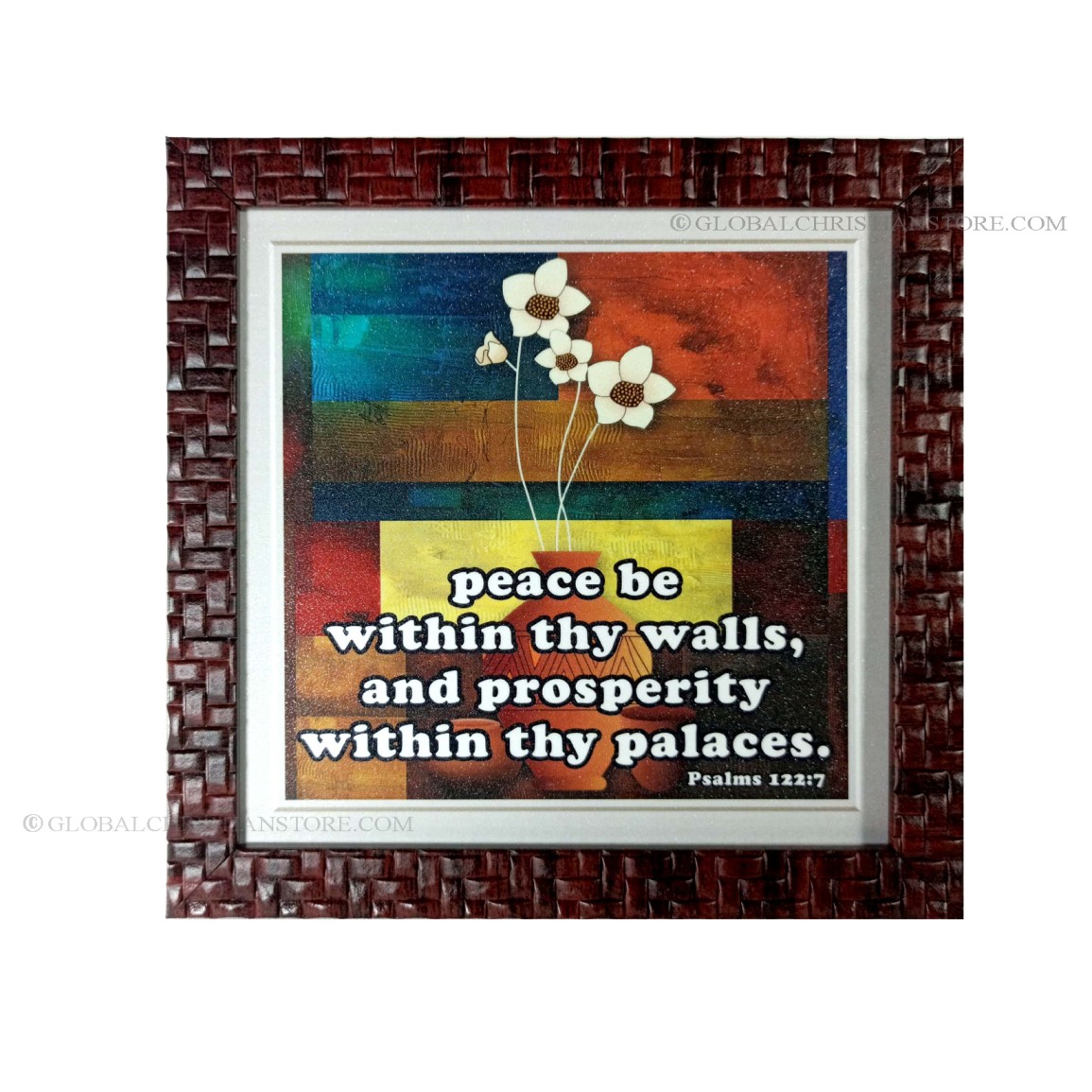 Peace be within thy walls Bible verse frame