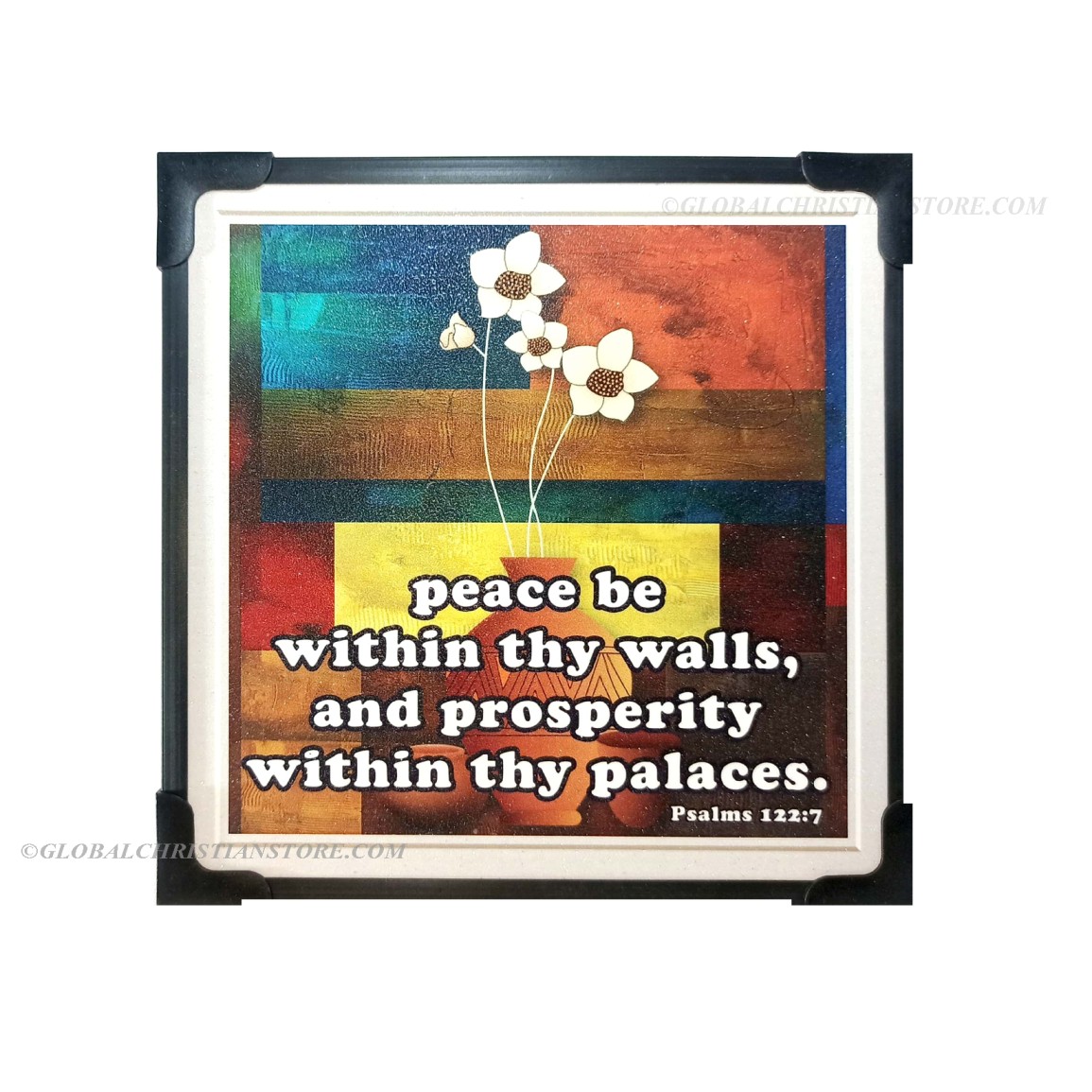 Peace be within thy walls christian bible verse frame Board