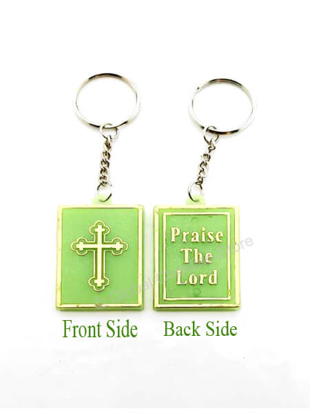 Praise the Lord Christian Keychain
