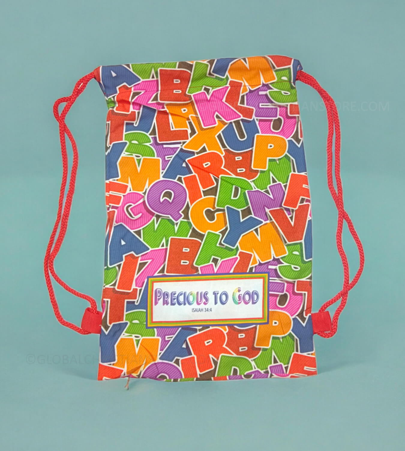 Precious to God Isaiah 34 verse 4 Kids Rope Bag with Bible verse