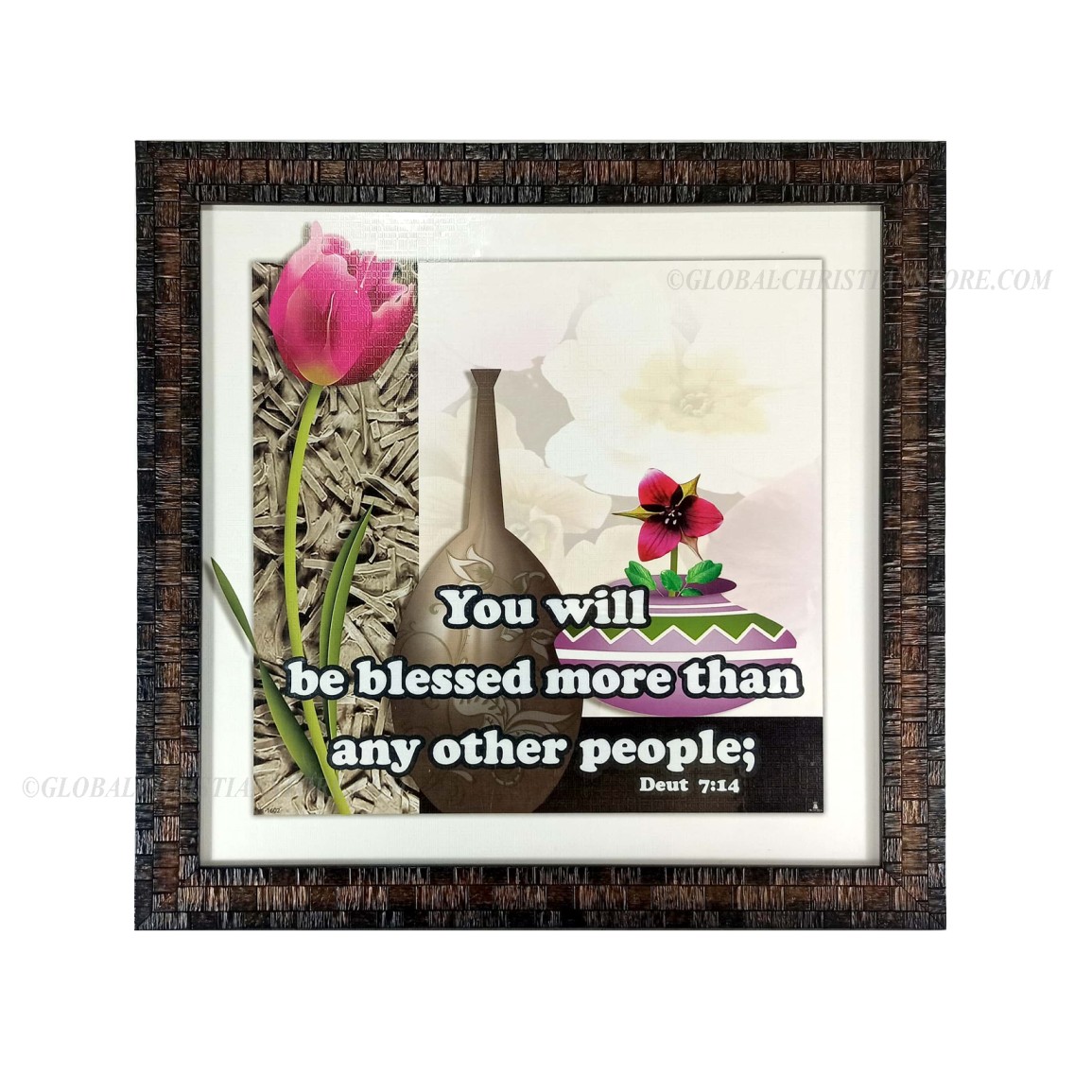 You will be blessed more than any other people Bible Frame