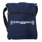 Be Strong And Courageous Jean Sling Bag With Bible Verse