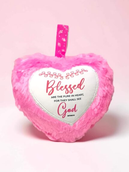 Blessed Are The Pure In Heart,For They Shall See God Small Cushion Gift With Bible Verse