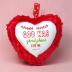 God Has Great Plans For Me Small Cushion Gift With Bible Verse