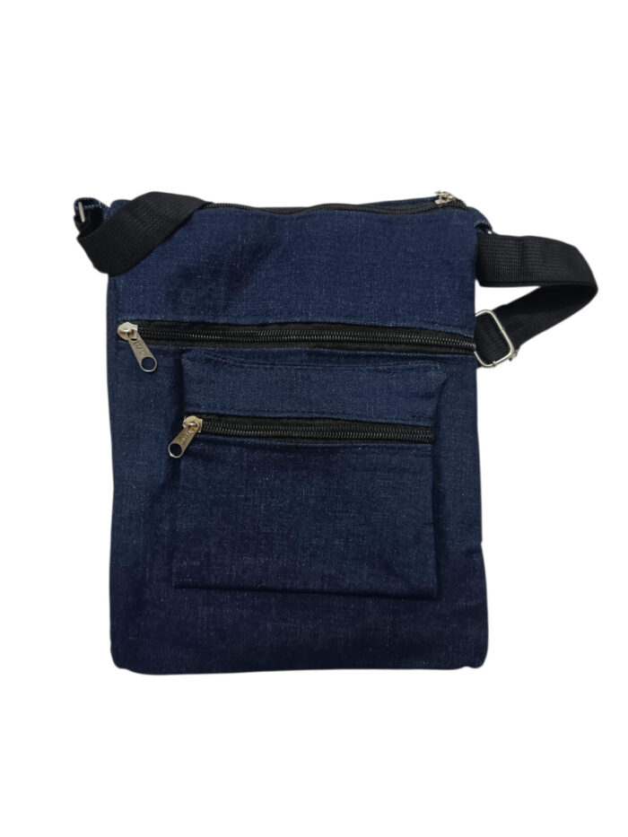 Make Heaven Crowded Jean Sling Bag With Bible Verse - Image 2