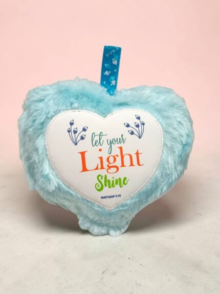 Let Your Light Shine Small Cushion Gift With Bible Verse