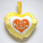 Love One Another Small Cushion Gift With Bible Verse