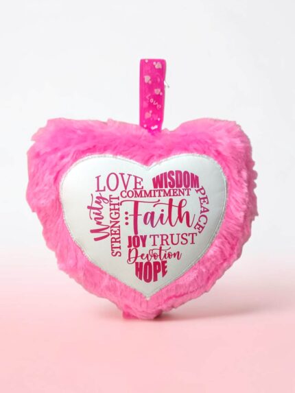 Love Wisdom Commitment Peace Unity Strength Faith Joy Trust Devotion Hope Small Cushion Gift With Bible Verse
