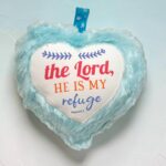 The Lord, He Is My Refuge Small Cushion Gift With Bible Verse