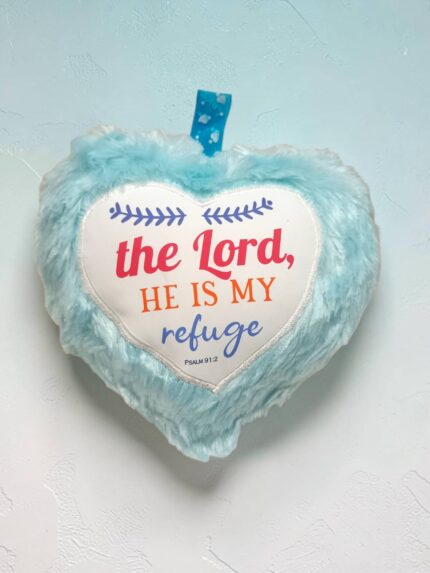 The Lord, He Is My Refuge Small Cushion Gift With Bible Verse