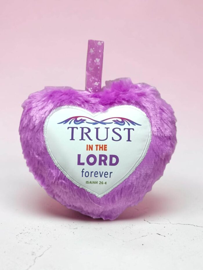 Trust In The Lord Small Cushion Gift With Bible Verse Trust In The Lord Forever Small Cushion Gift With Bible Verse - Image 1