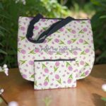 Bag And Purse Combo With Christisan Bible Verse His Faithful Love Endures Forever