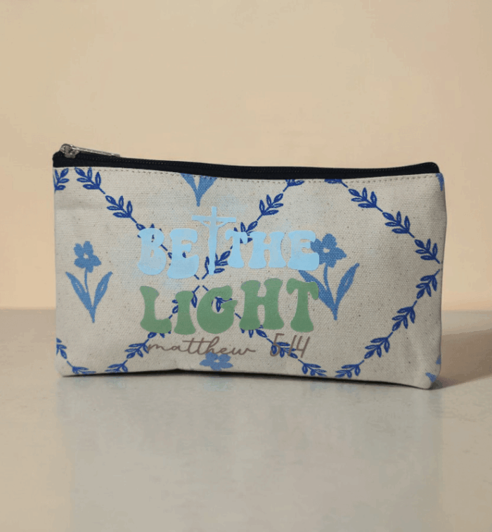 Be The Light Cotton Purse With Bible Verse Be The Light Cotton Purse With Bible Verse