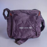 Christian Gents Sling Bag With Bible Verse Jesus Loves You