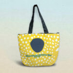 Christian Yellow Bag And Purse Combo With Bible Verse Blessed Is The Man Who Trusts In Him