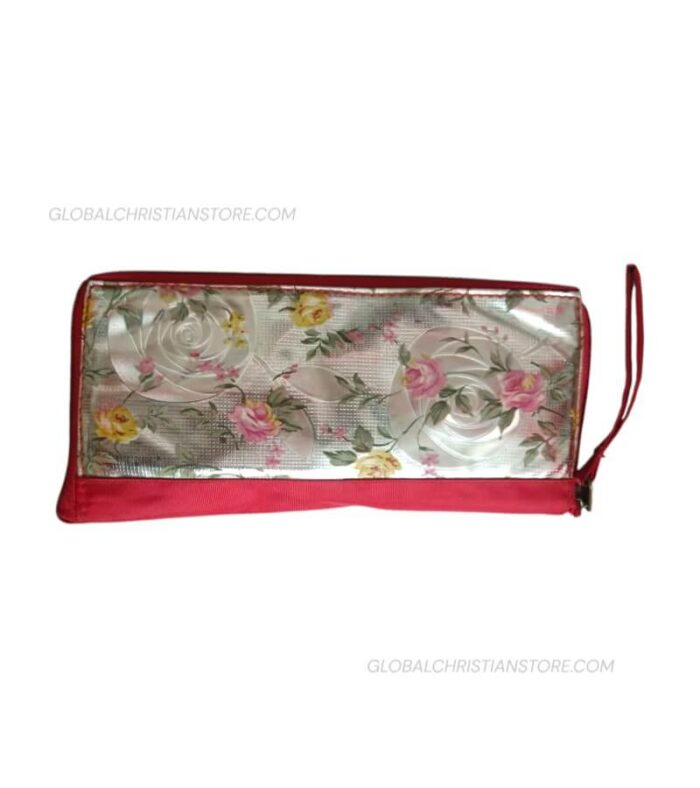 Foldable Shopping Carryalong bag Red Color With Bible Verse - Image 4