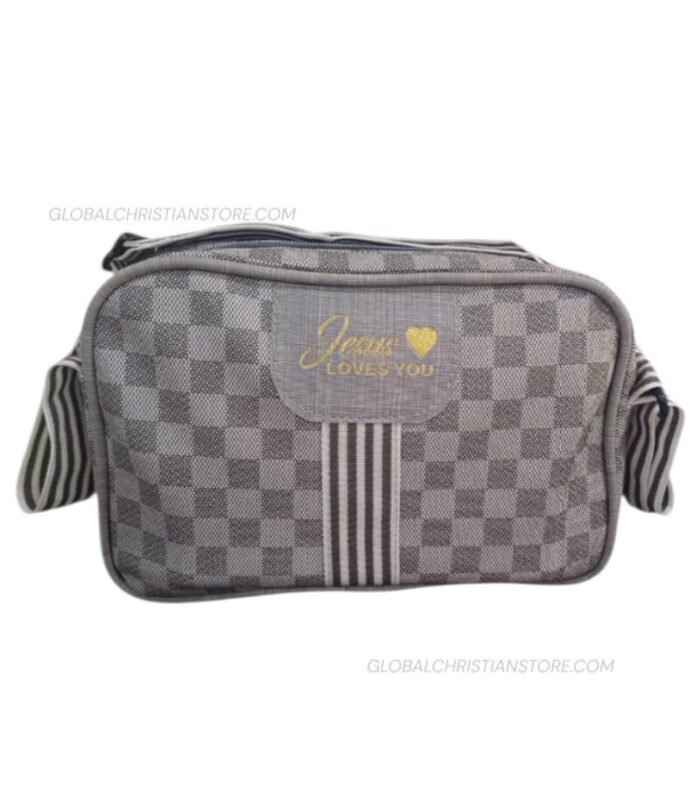 Girls Sling Bag With Bible Verse Jesus Loves You - Image 3
