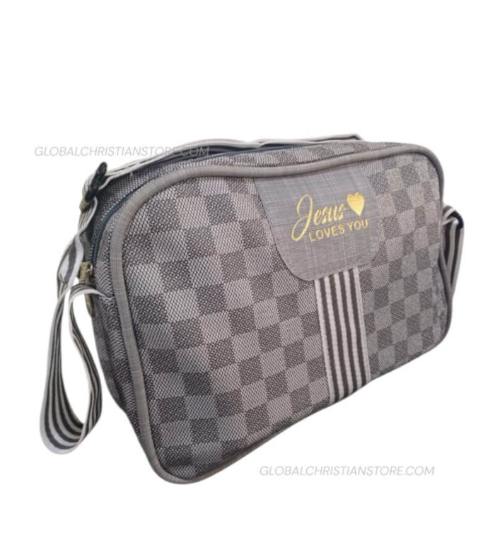 Girls Sling Bag With Bible Verse Jesus Loves You - Image 2