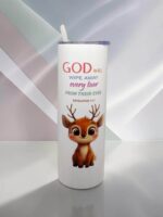 God Will Wipe Away Every Tear From Their Eyes and In The Time Of My Favor I Heard You And In The Day Of Salvation I Helped You Premium Tumbler With Bible Verse