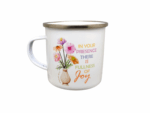 In Your Presence There is Fullness Of Joy and Surely Goodness And Mercy Shall Follow Me All The Days Of My Life Metal Mug With Bible Verse