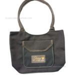 Jesus Loves You Grey Color Ladies Handbag With Bible Verse