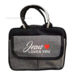 Jesus Loves You Small Handbag With Bible Verse
