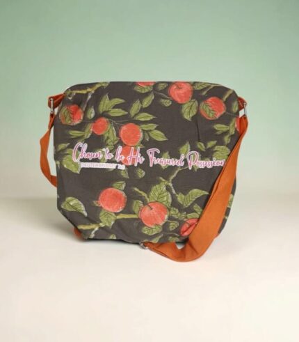 Premium Cotton Tote Bag With Bible Verse Chosen To Be His Treasured Possession