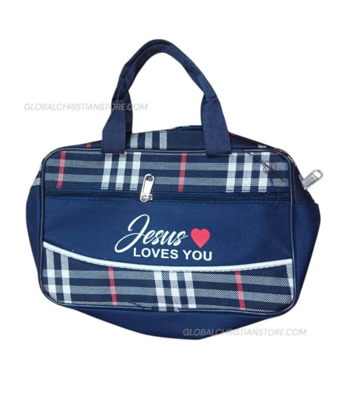 Small Handle Bag With Bible Verse Jesus Loves You