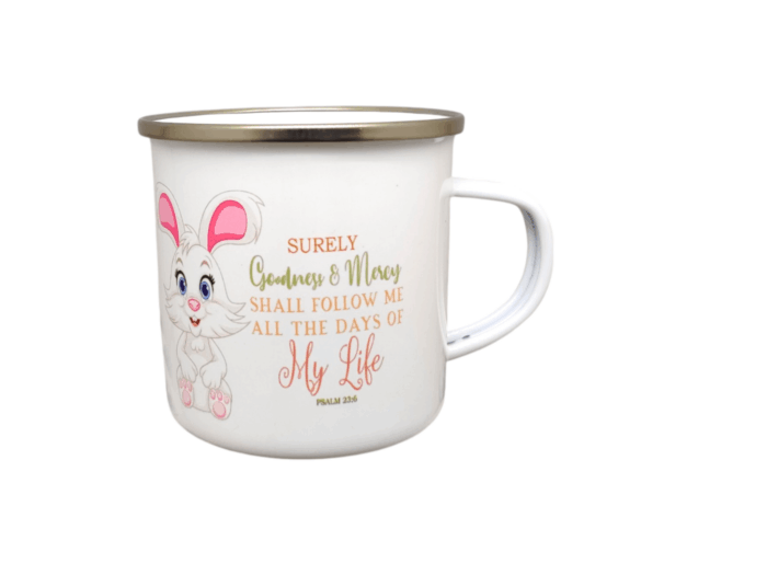 In Your Presence There is Fullness Of Joy and Surely Goodness And Mercy Shall Follow Me All The Days Of My Life Metal Mug With Bible Verse - Image 2