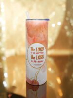 For The Arms Of The Wicked Shall Be Broken But The Lord Upholds The Righteous and The Lord Is A Warrior The Lord In His Name Premium Tumbler With Bible Verse - Image 2