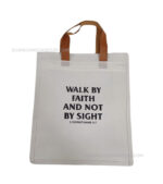 Walk By Faith And Not By Sight Canvas Tote Bag With Bible Verse - Image 4