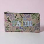 Walk By Faith Not By Sight Christian Cotton Purse With Bible Verse